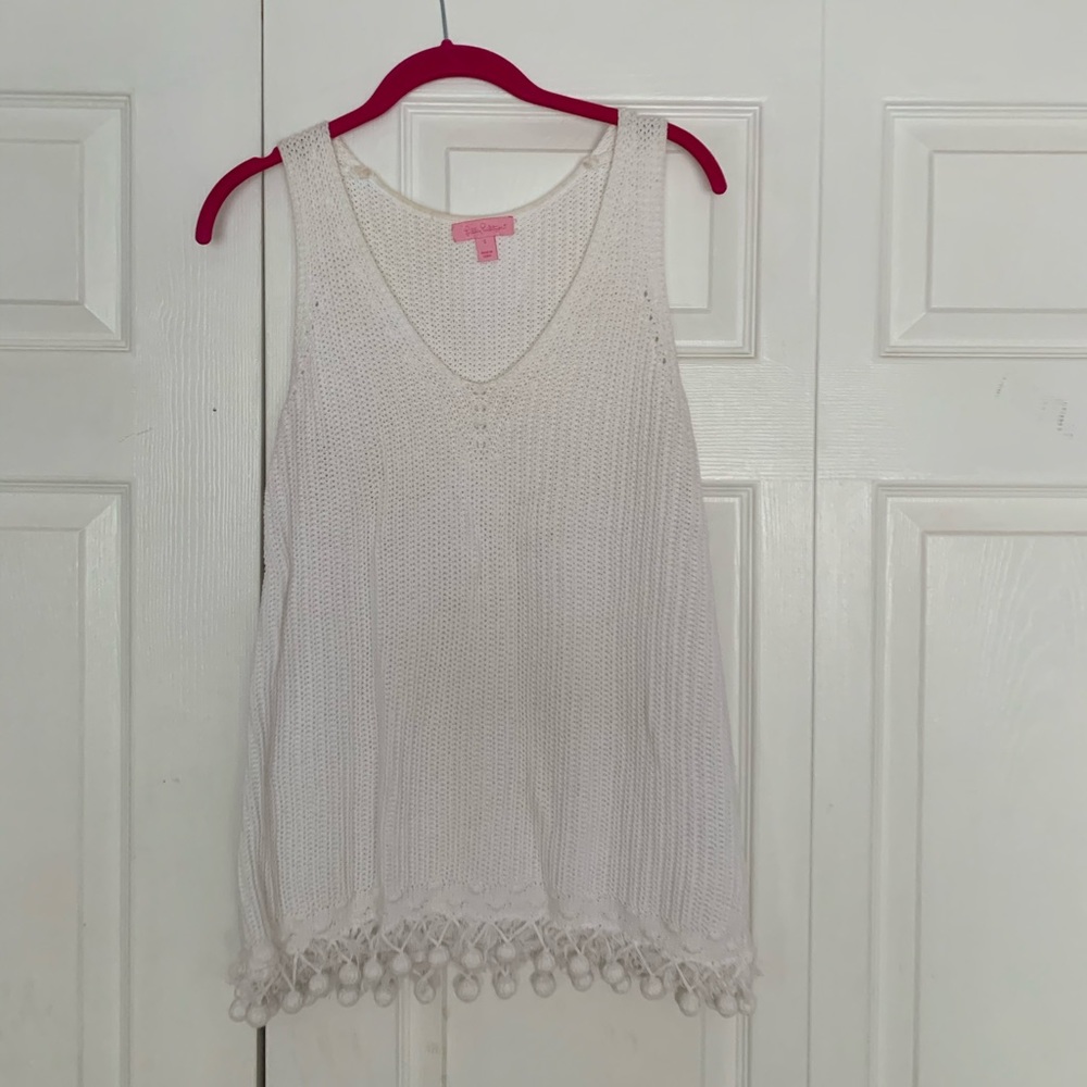 White Lilly Pulitzer tank